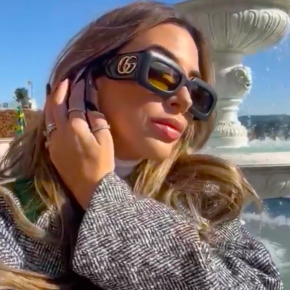 NWT GUCCI GG0816S - 001 LEATHER SUNGLASSES - Picture 5 of 16